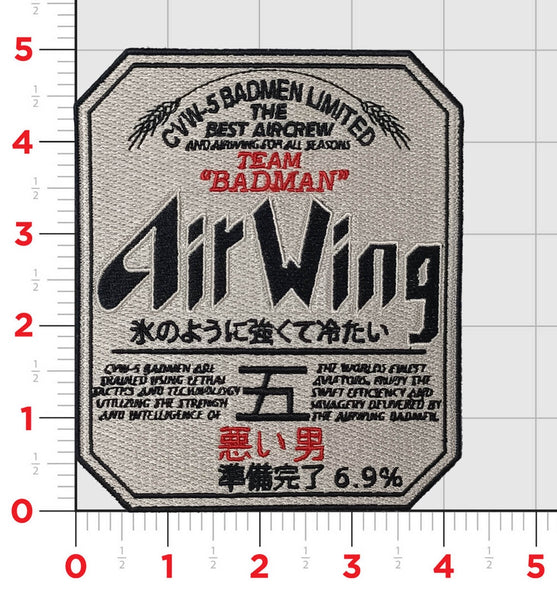 Official Carrier Air Wing CVW-5 Asahi Badmen Patches