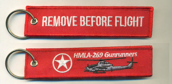 Official HMLA-269 Gunrunners Key Rings