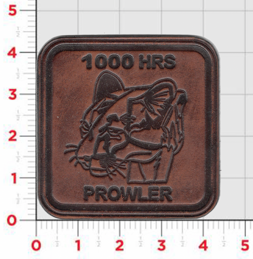 EA-6B Prowler 1000 Flight Hours Leather Patch