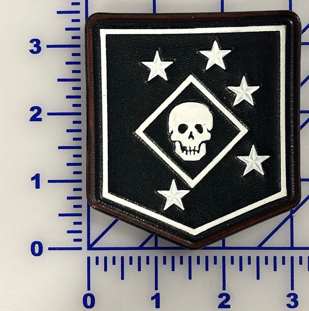 Officially Licensed USMC Raider Battalion Leather Patches