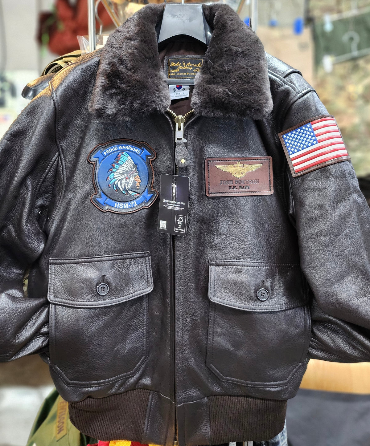 Korean Made Black G-1 Flight Jacket