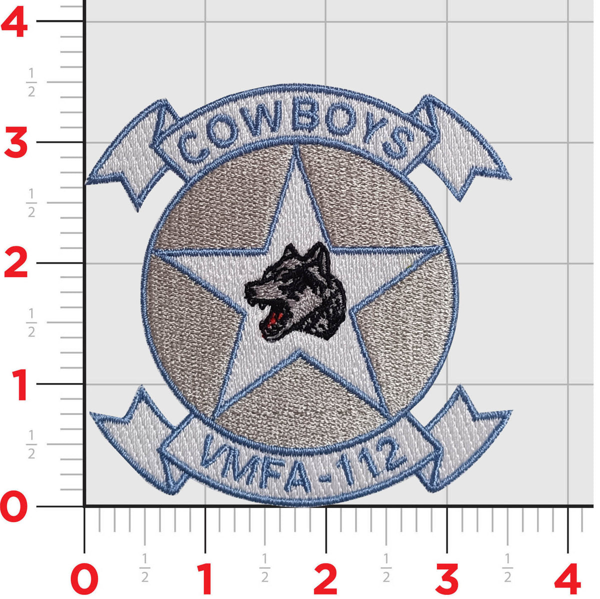 Officially Licensed USMC VMFA-112 Cowboys 2024 Squadron patch and Name Tag