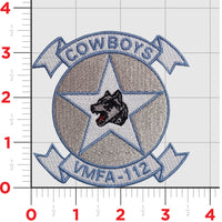 Officially Licensed USMC VMFA-112 Cowboys 2024 Squadron patch and Name Tag