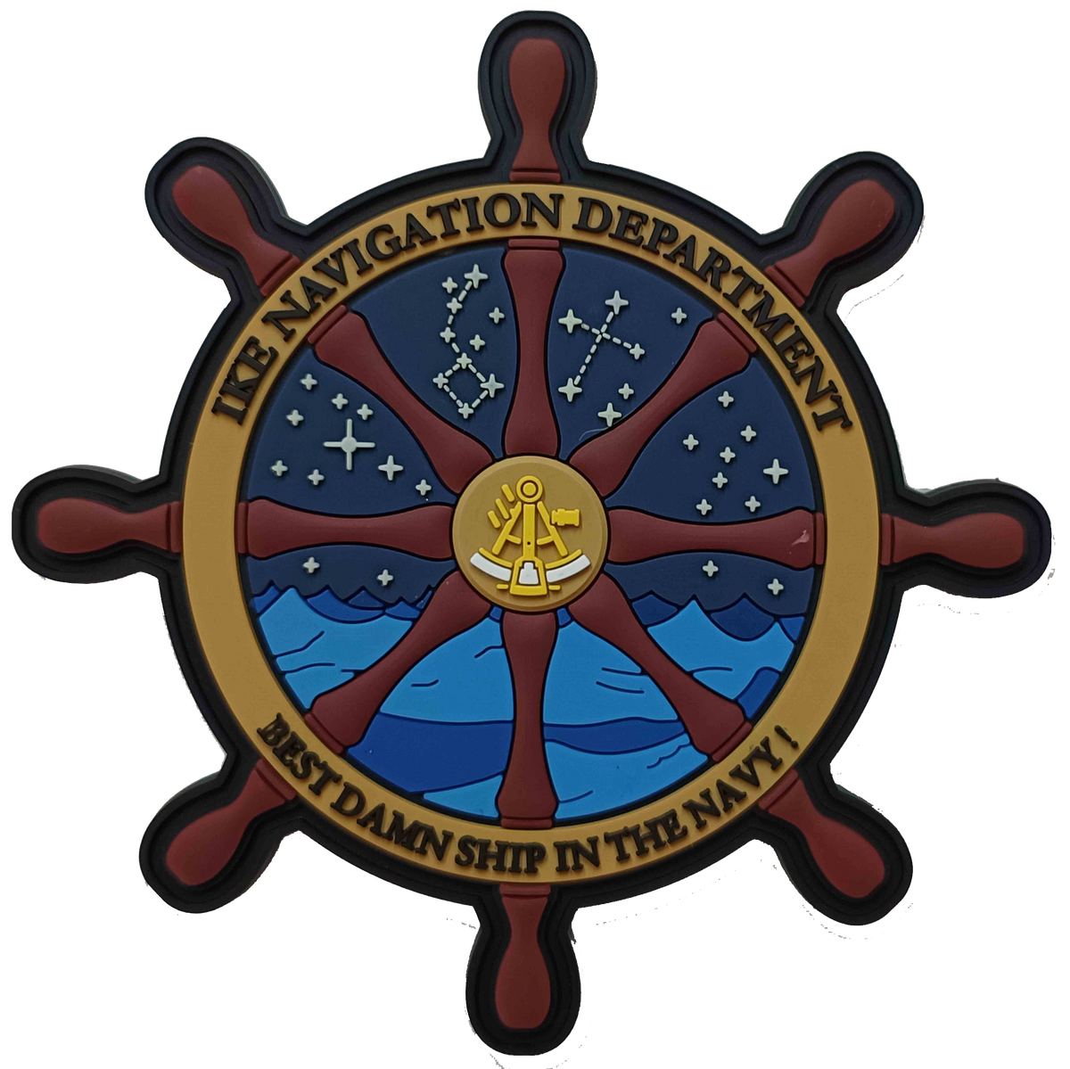Official USS Eisenhower CVN-69 Navigation PVC Patch