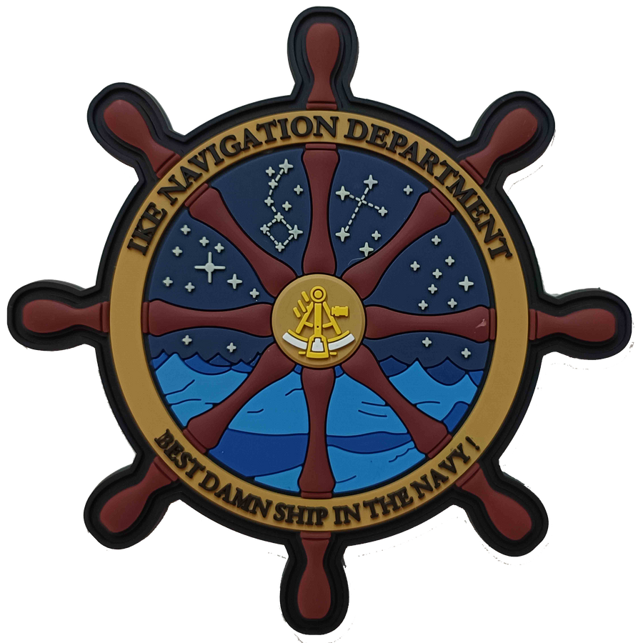 Official USS Eisenhower CVN-69 Navigation PVC Patch