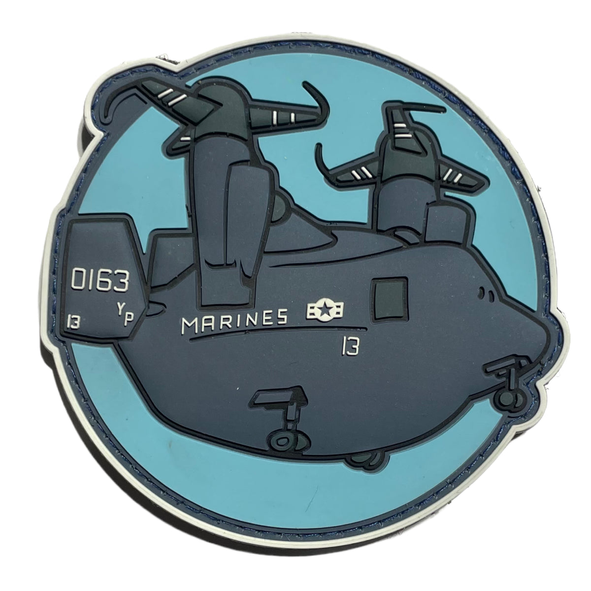 Official VMM-163 "YP" V-22 Plumpter PVC Shoulder Patch