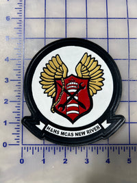 Officially Licensed USMC H&HS New River Leather Patch (New River)