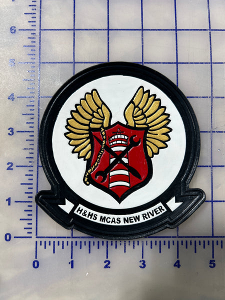 Officially Licensed USMC H&HS New River Leather Patch