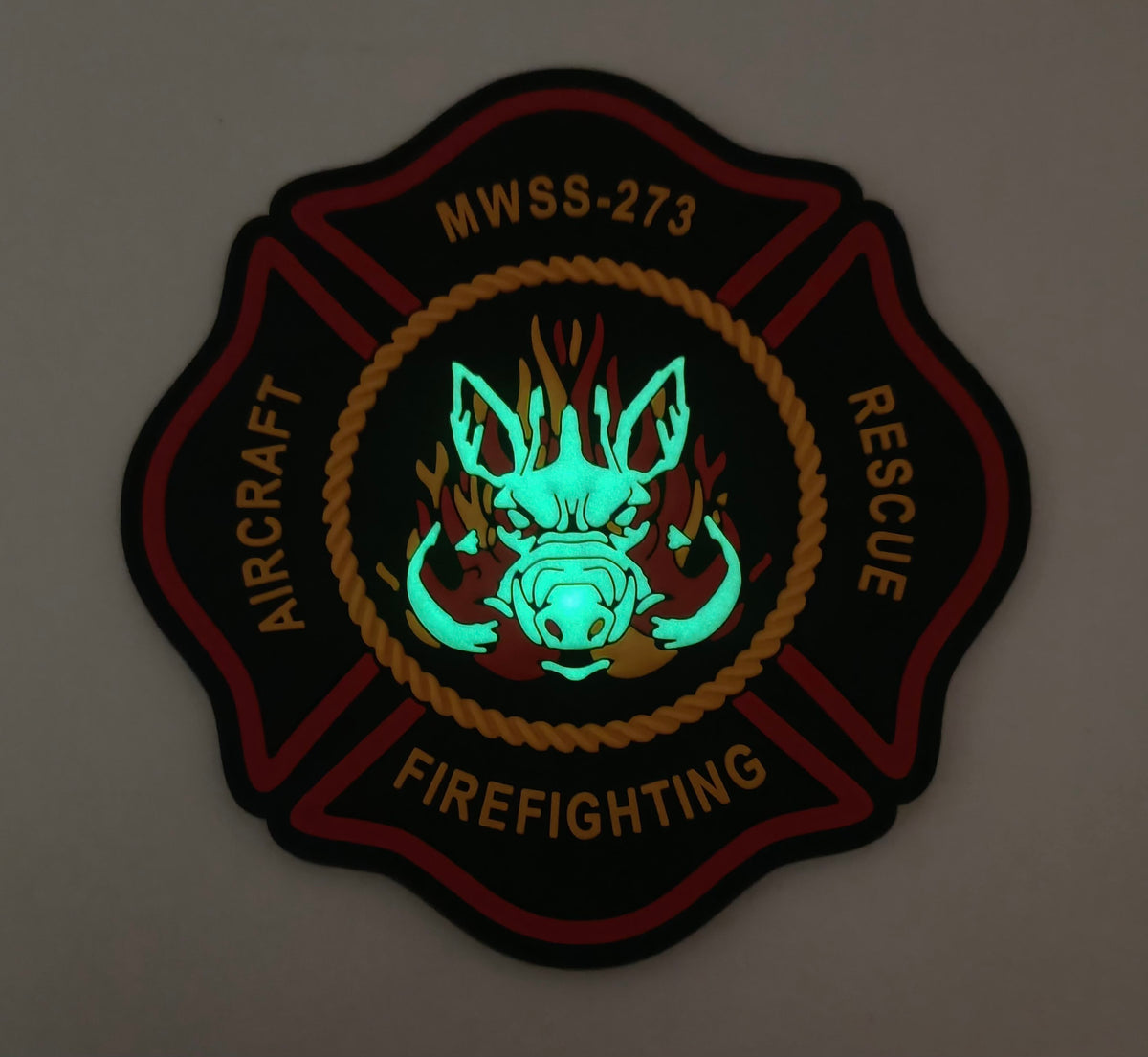 Official MWSS-273 Aircraft Rescue Firefighting patch
