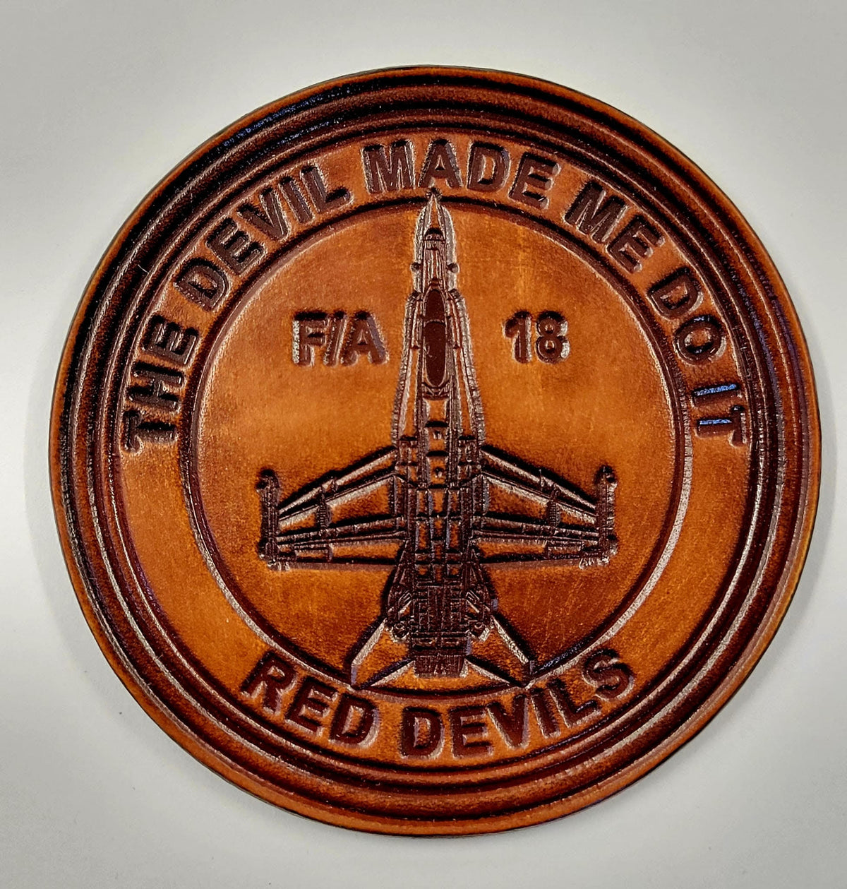 Official VMFA-232 Red Devils Leather Patch