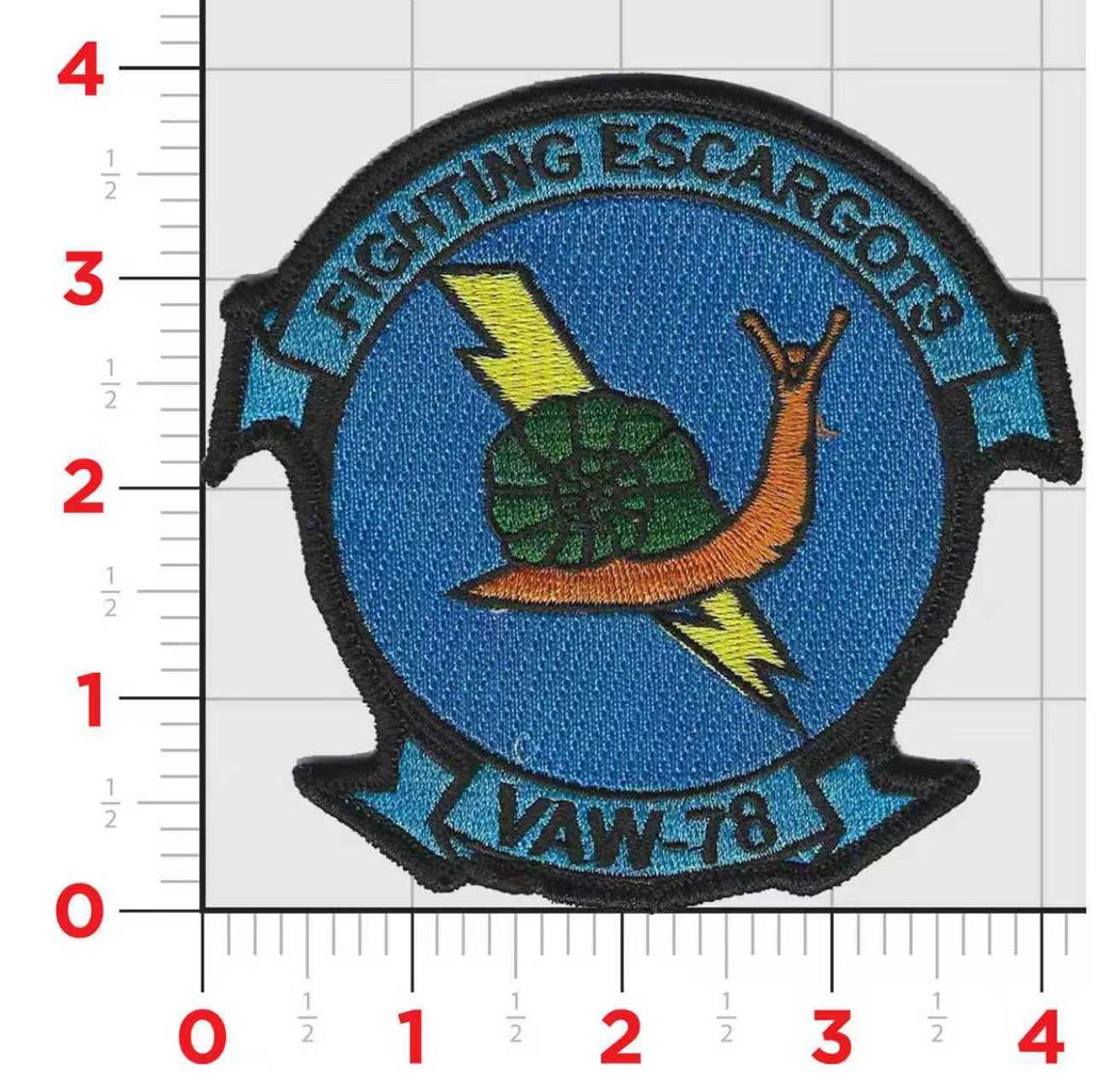 Officially Licensed US Navy VAW-78 Fighting Escargots Patch