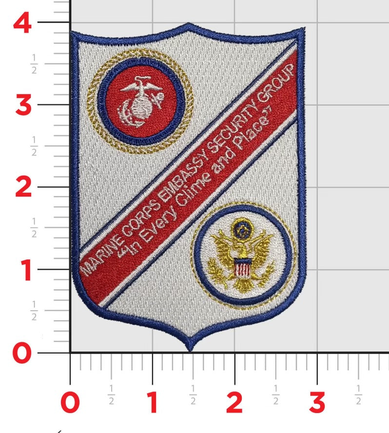 marine corps embassy security group logo gallery 1 —... Buy Officially Licensed USMC Embas Patch | MarinePatches.com