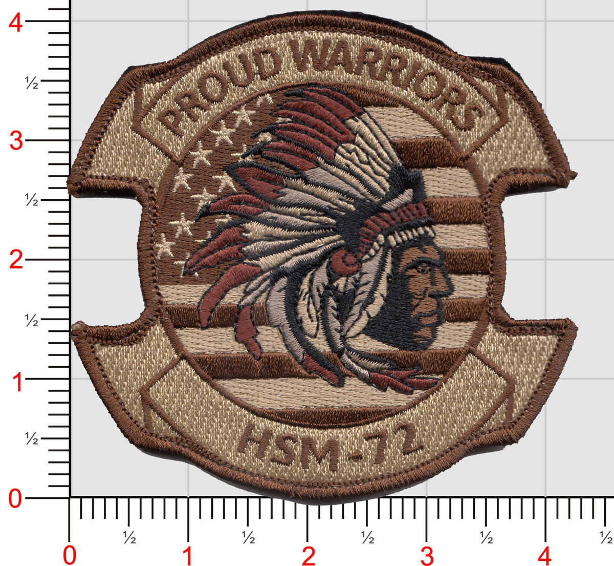 Official US Navy HSM-72 US Flag Patches