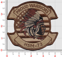 Official US Navy HSM-72 US Flag Patches