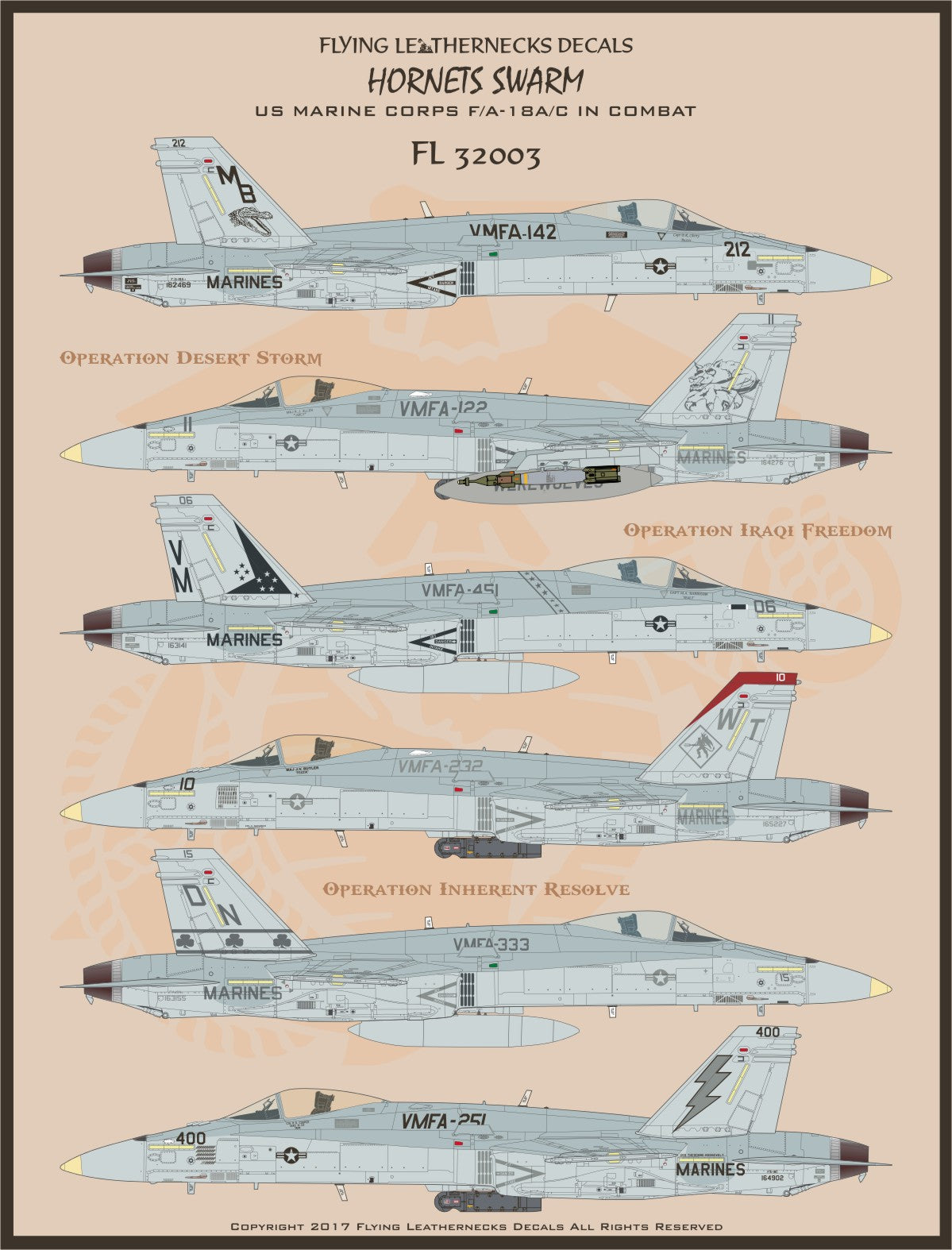 1/32 Scale 'Hornets Swarm' US Marine Corps F/A-18A/C in Combat Part I