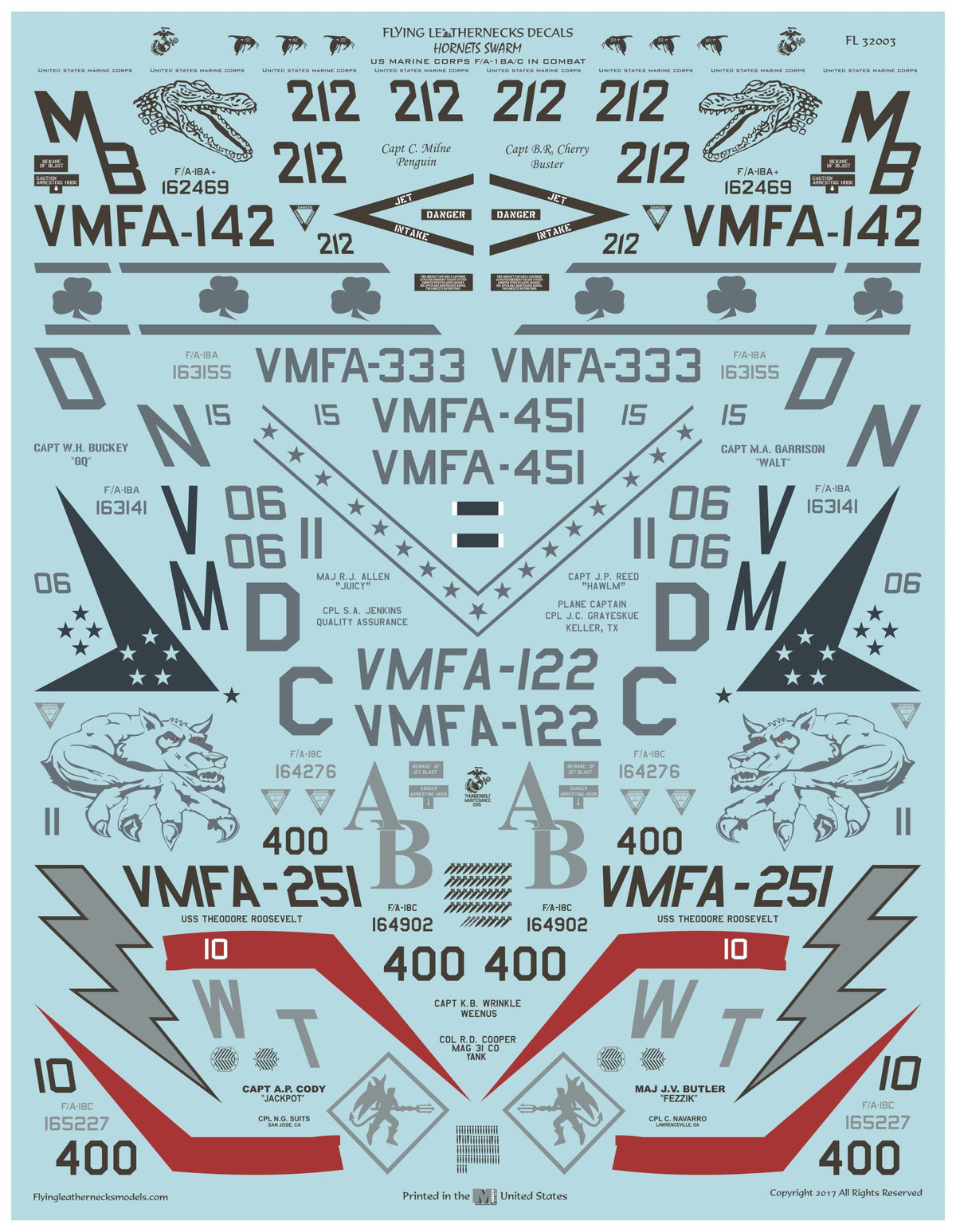 1/32 Scale 'Hornets Swarm' US Marine Corps F/A-18A/C in Combat Part I