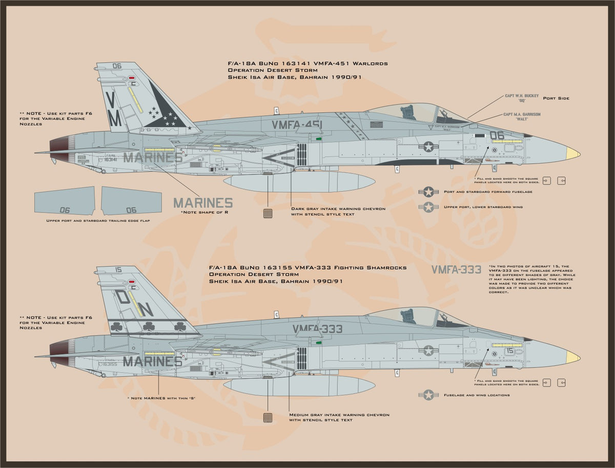1/32 Scale 'Hornets Swarm' US Marine Corps F/A-18A/C in Combat Part I