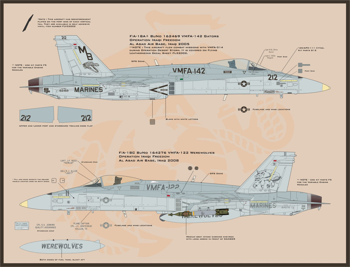 1/32 Scale 'Hornets Swarm' US Marine Corps F/A-18A/C in Combat Part I