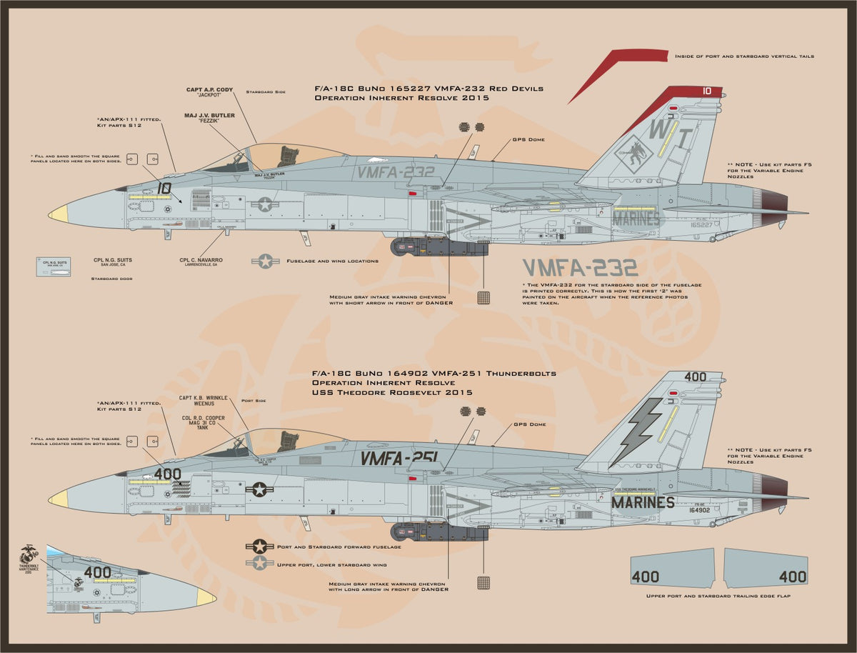 1/32 Scale 'Hornets Swarm' US Marine Corps F/A-18A/C in Combat Part I