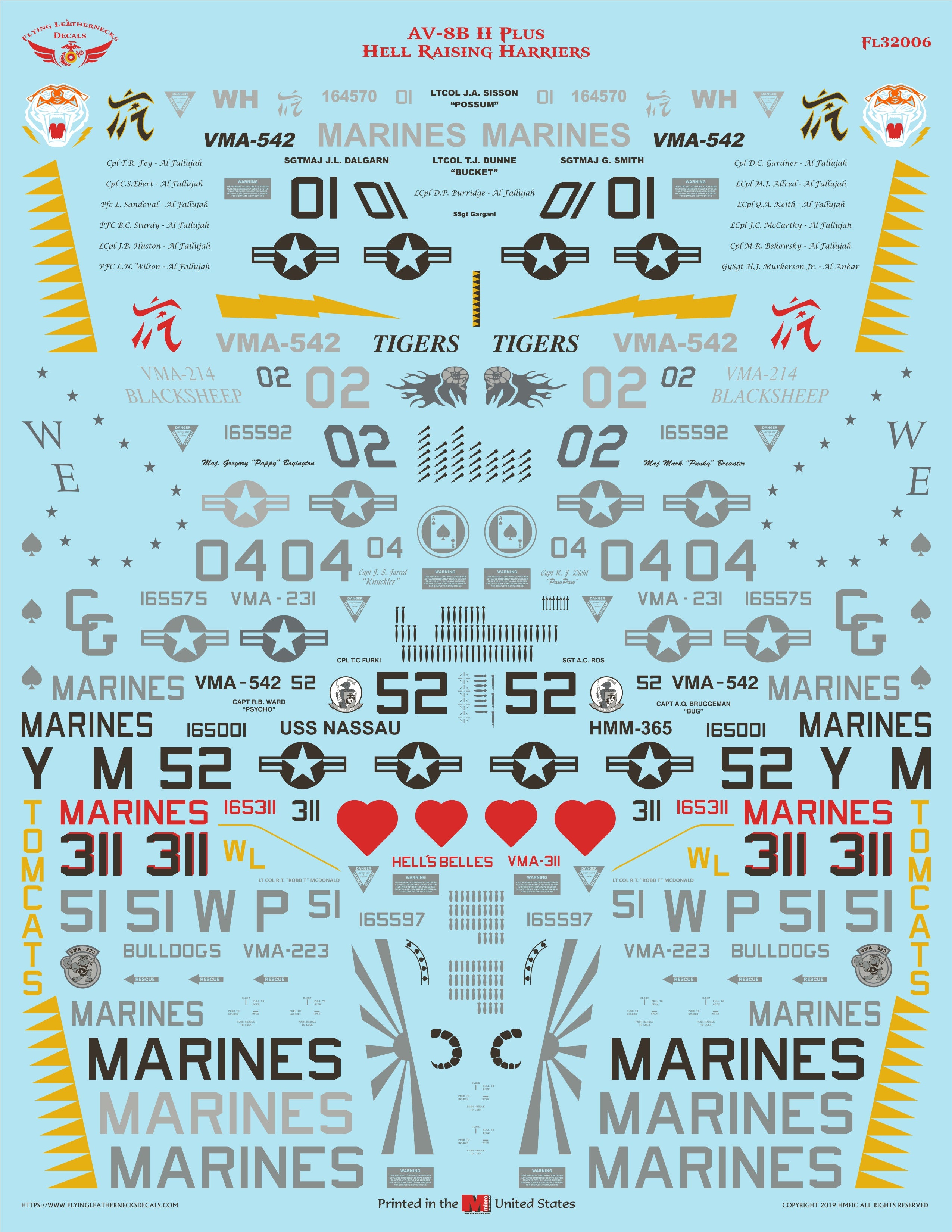 Buy 1/32 Scale AV-8B II Plus 'Hell Patch | MarinePatches.com