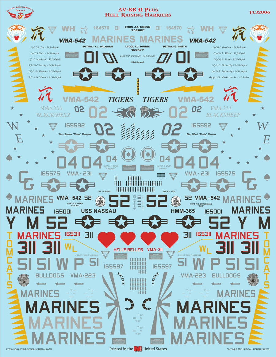 1/32 Scale AV-8B II Plus 'Hell Raising Harriers
