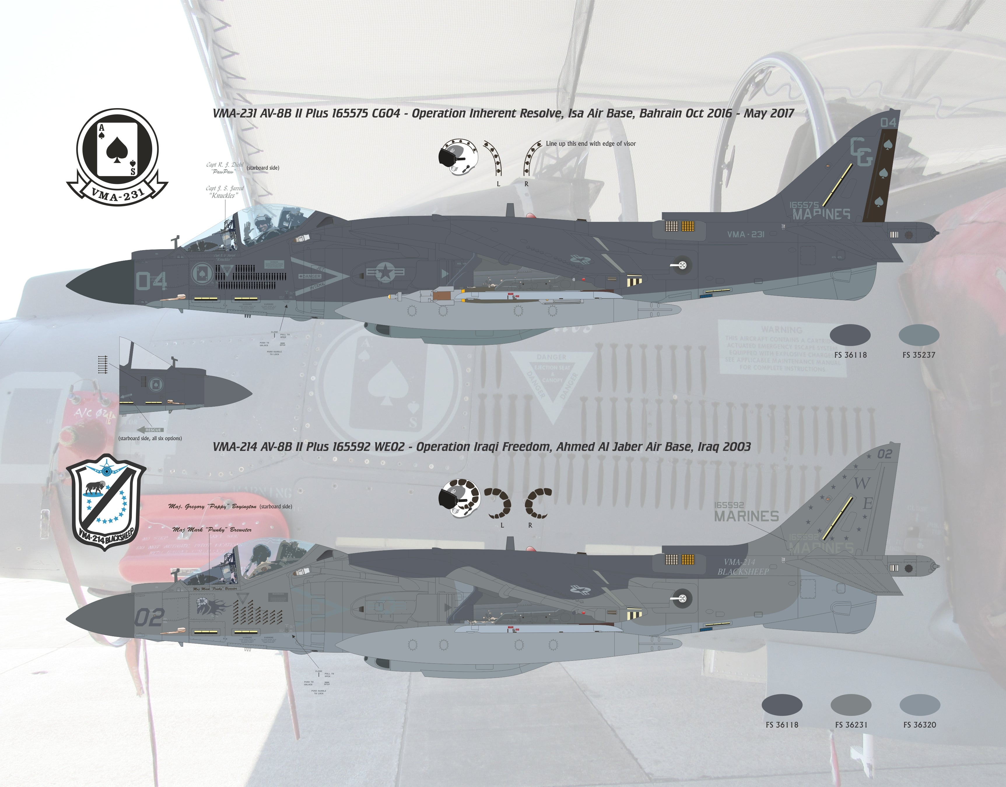 Buy 1/32 Scale AV-8B II Plus 'Hell Patch | MarinePatches.com