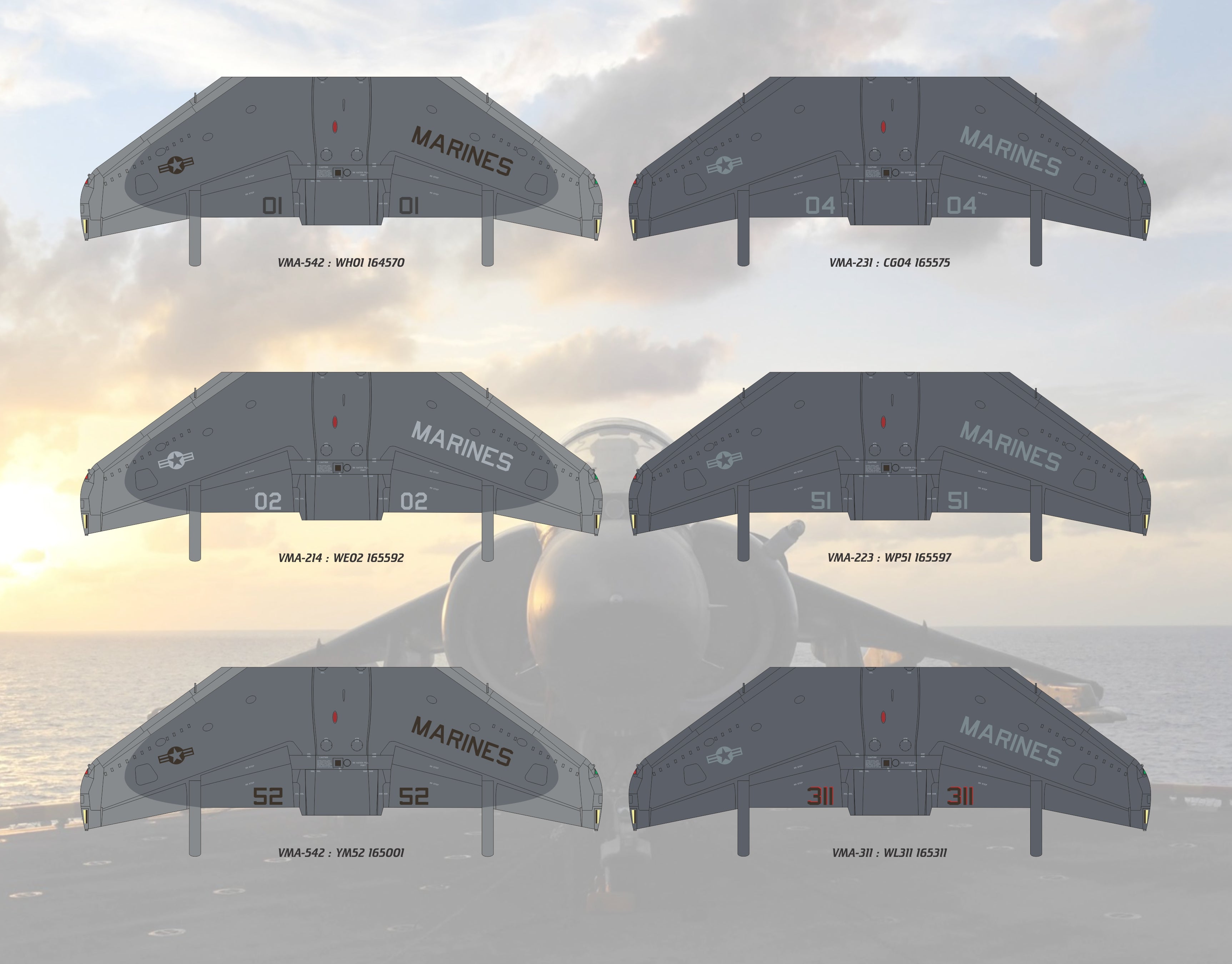 Buy 1/32 Scale AV-8B II Plus 'Hell Patch | MarinePatches.com