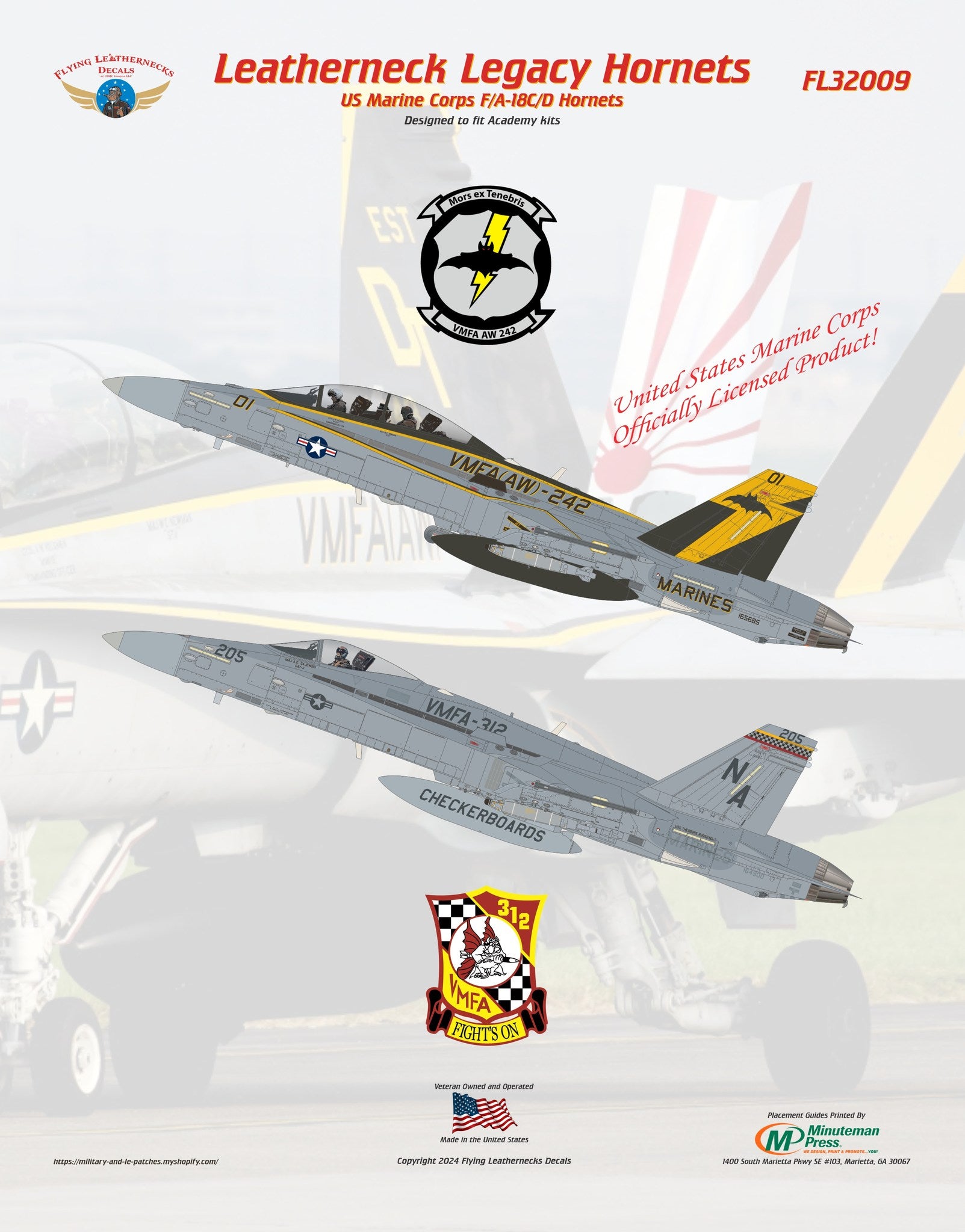 Buy VMM-161 & VMM-166 ADVON PVC Pa Patch | MarinePatches.com
