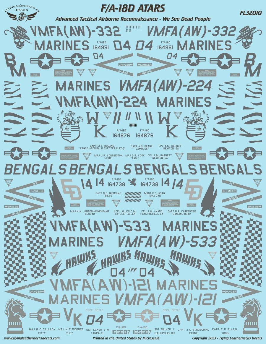 1/32 FL32010 F/A-18D ATARS - We See Dead People