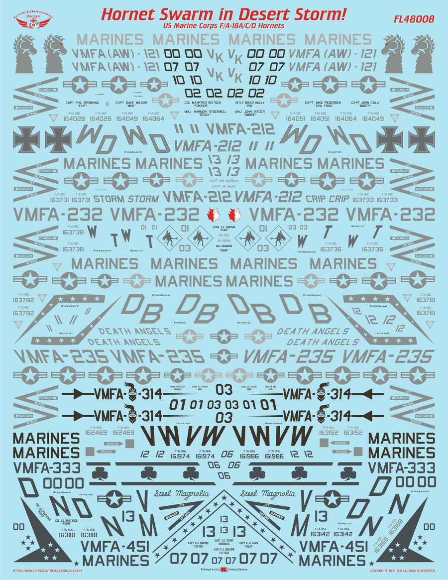 F/A-18A/C/D Hornet Swarm in Desert Storm