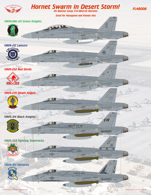 F/A-18A/C/D Hornet Swarm in Desert Storm