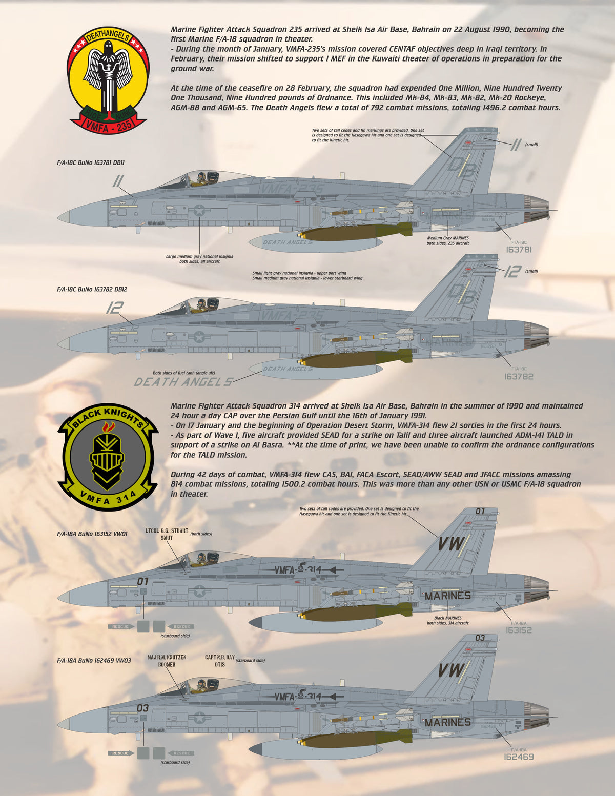 F/A-18A/C/D Hornet Swarm in Desert Storm
