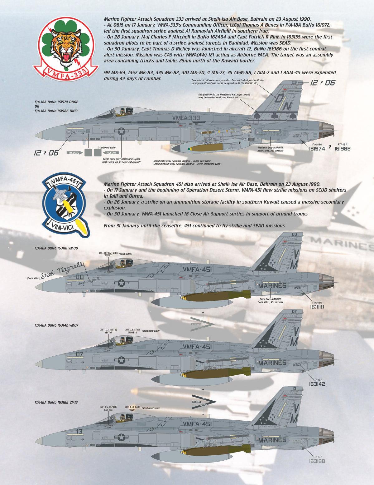 F/A-18A/C/D Hornet Swarm in Desert Storm