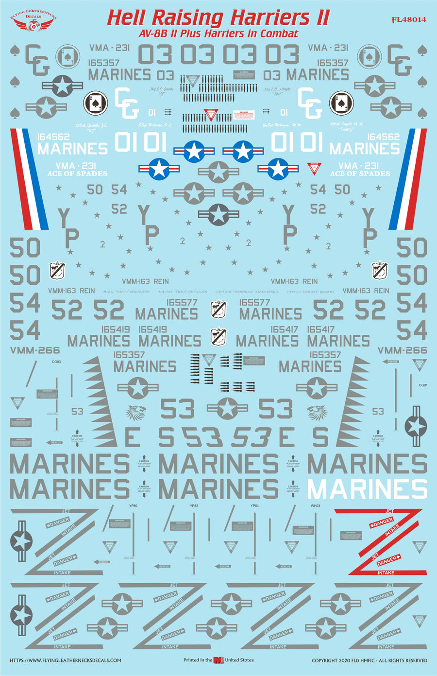 1/48 Scale AV-8B II Plus Hell Raising Harriers II