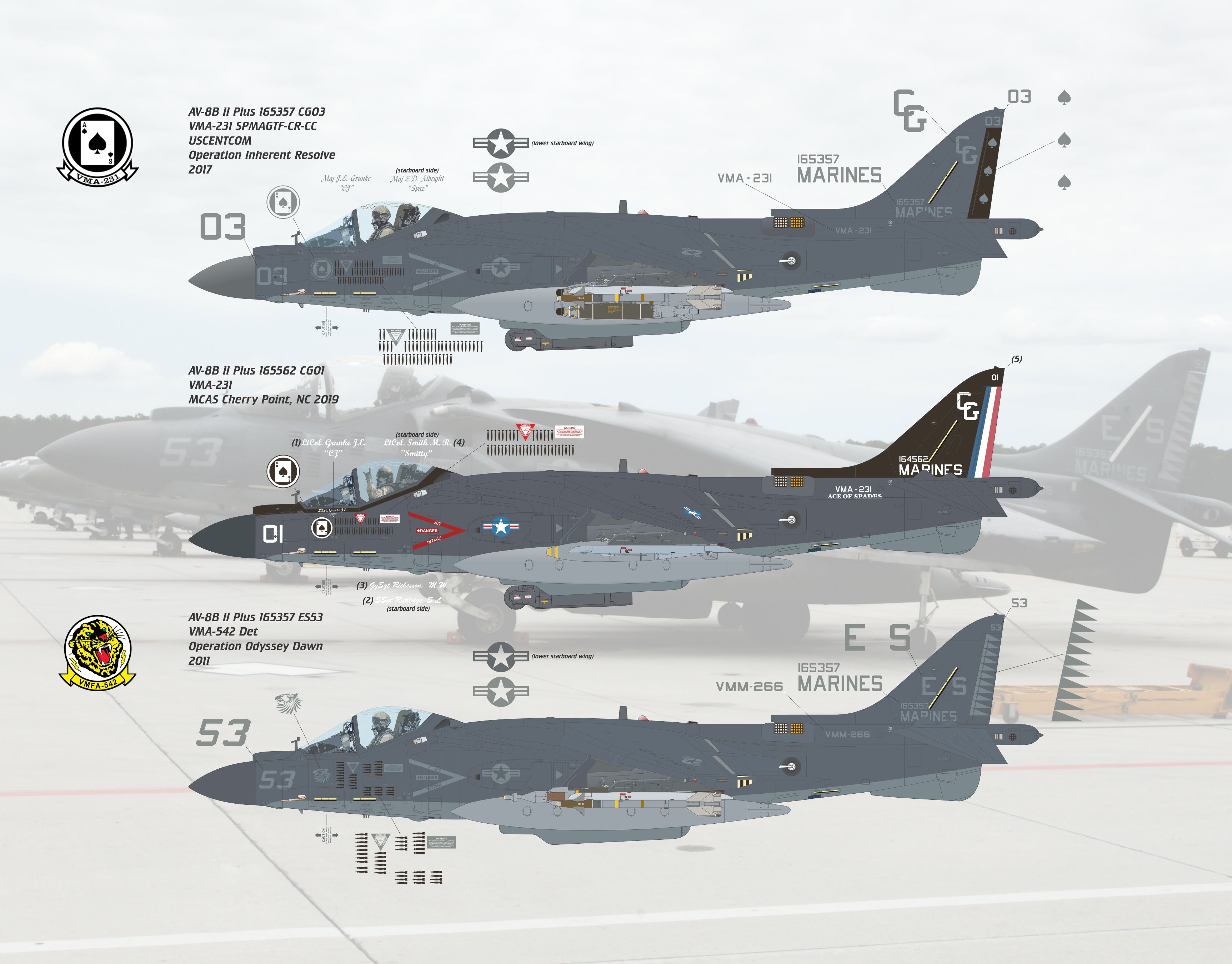Buy 1/48 Scale AV-8B II Plus Hell Patch | MarinePatches.com
