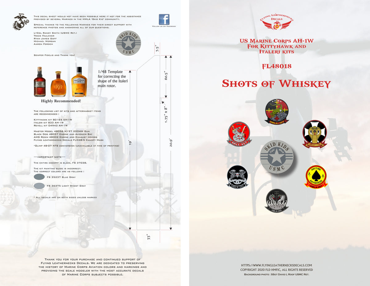 1/48 Scale AH-1W Shots of Whiskey