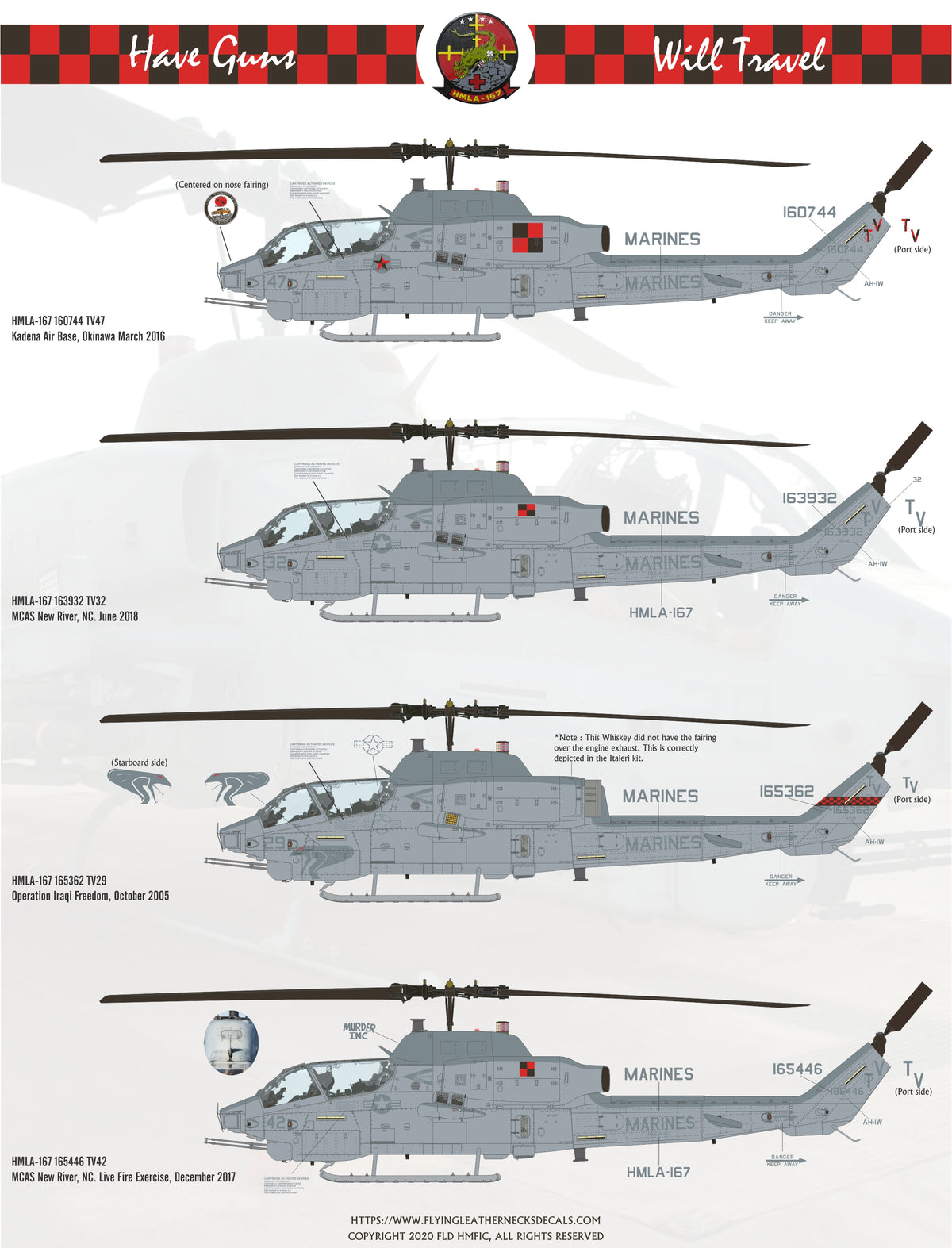 1/48 Scale AH-1W Shots of Whiskey