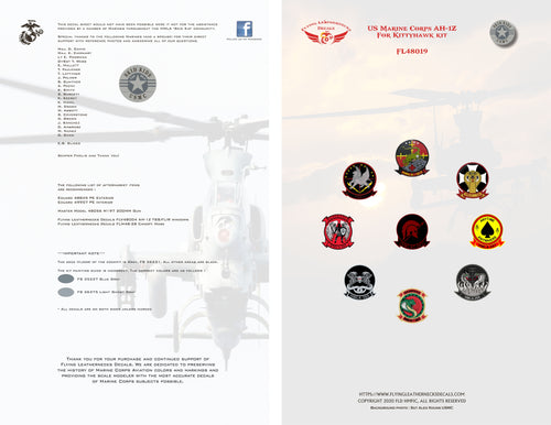 1/48 Scale AH-1Z Marine Skid Kid Zulu's