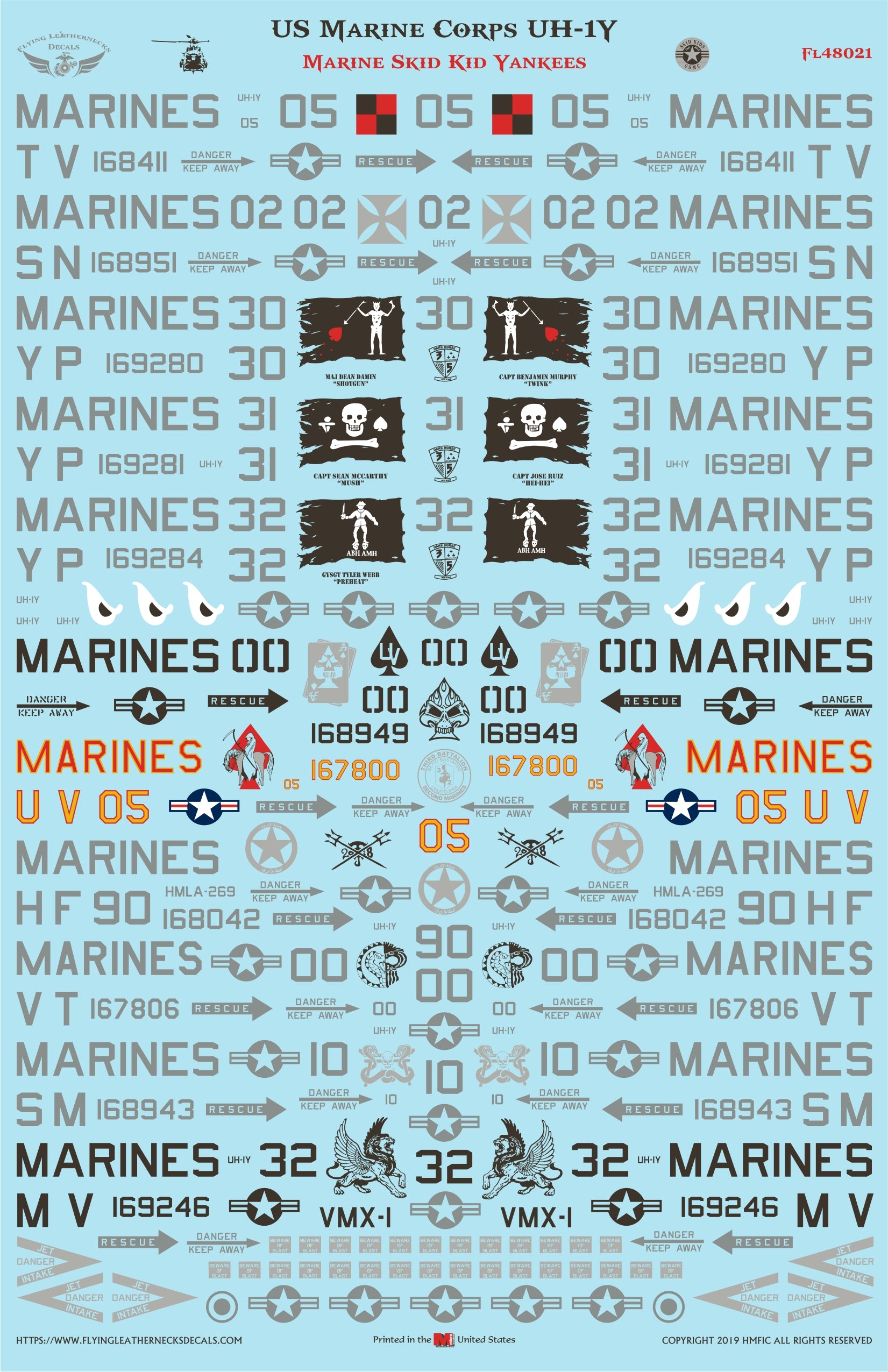 Buy 1/48 Scale UH-1Y Marine Skid K Patch | MarinePatches.com ...