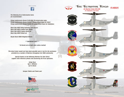 1/48 Scale MV-22B Ospreys - Tilt Rotor Tango