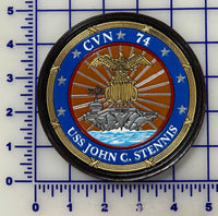 Officially Licensed US Navy CVN 74 USS John C. Stennis Leather Patch