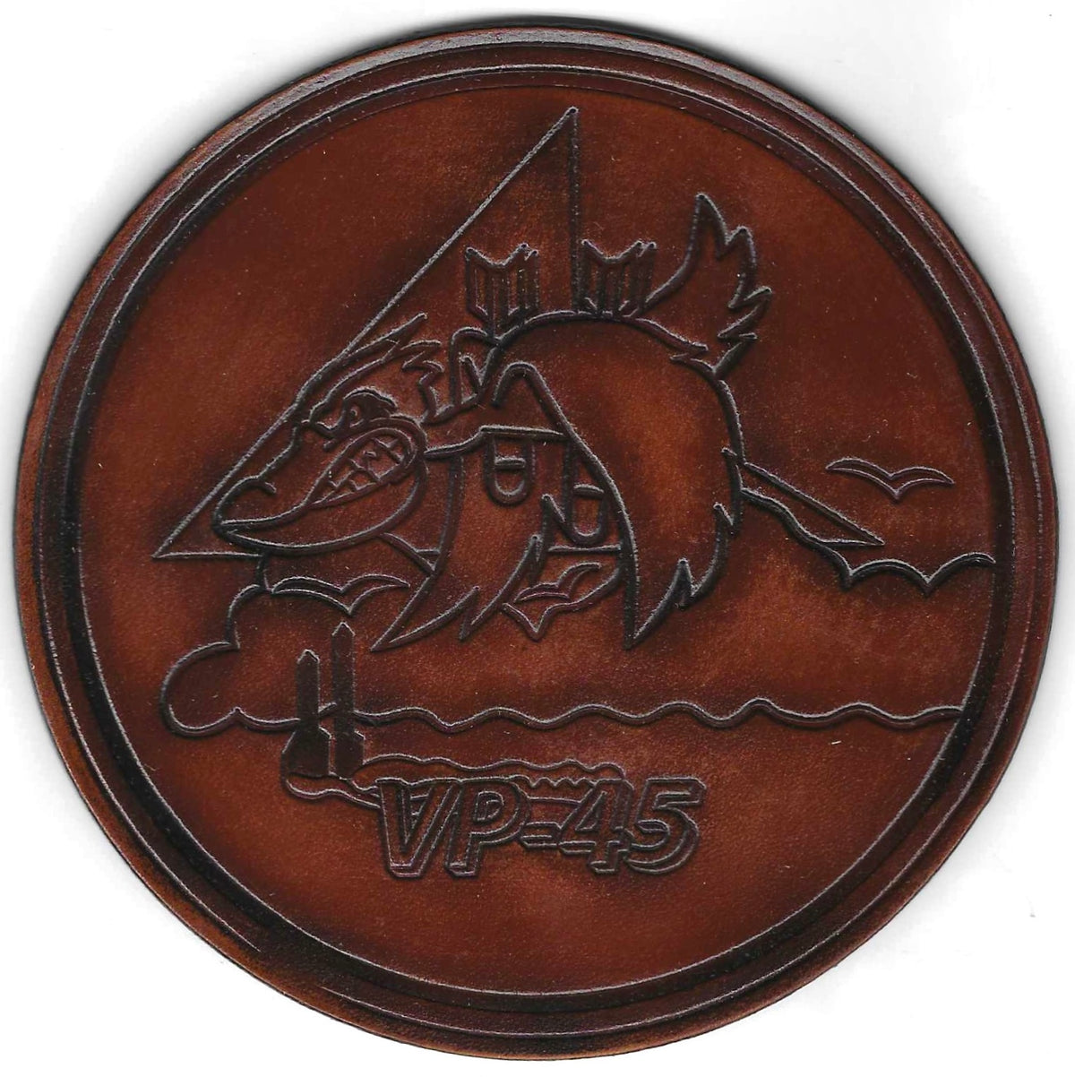 Officially Licensed US Navy VP-45 Pelicans Leather Patch