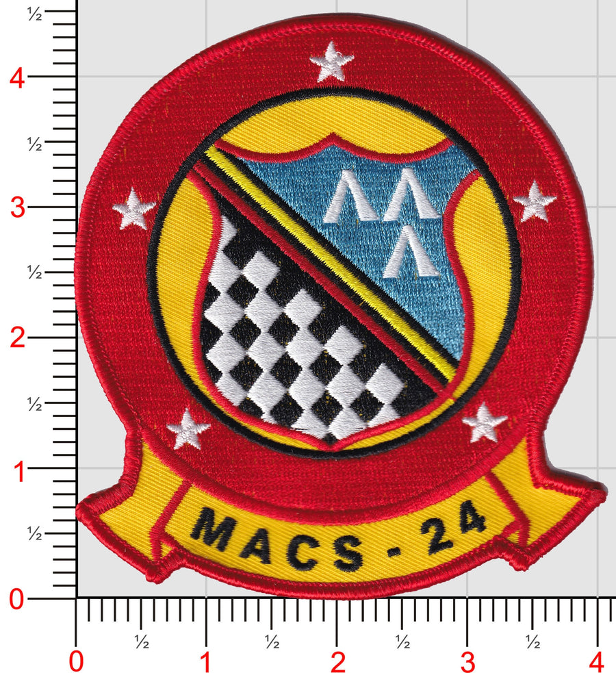 Officially Licensed USMC Marine Aviation Control Squadron MACS-24 Patch