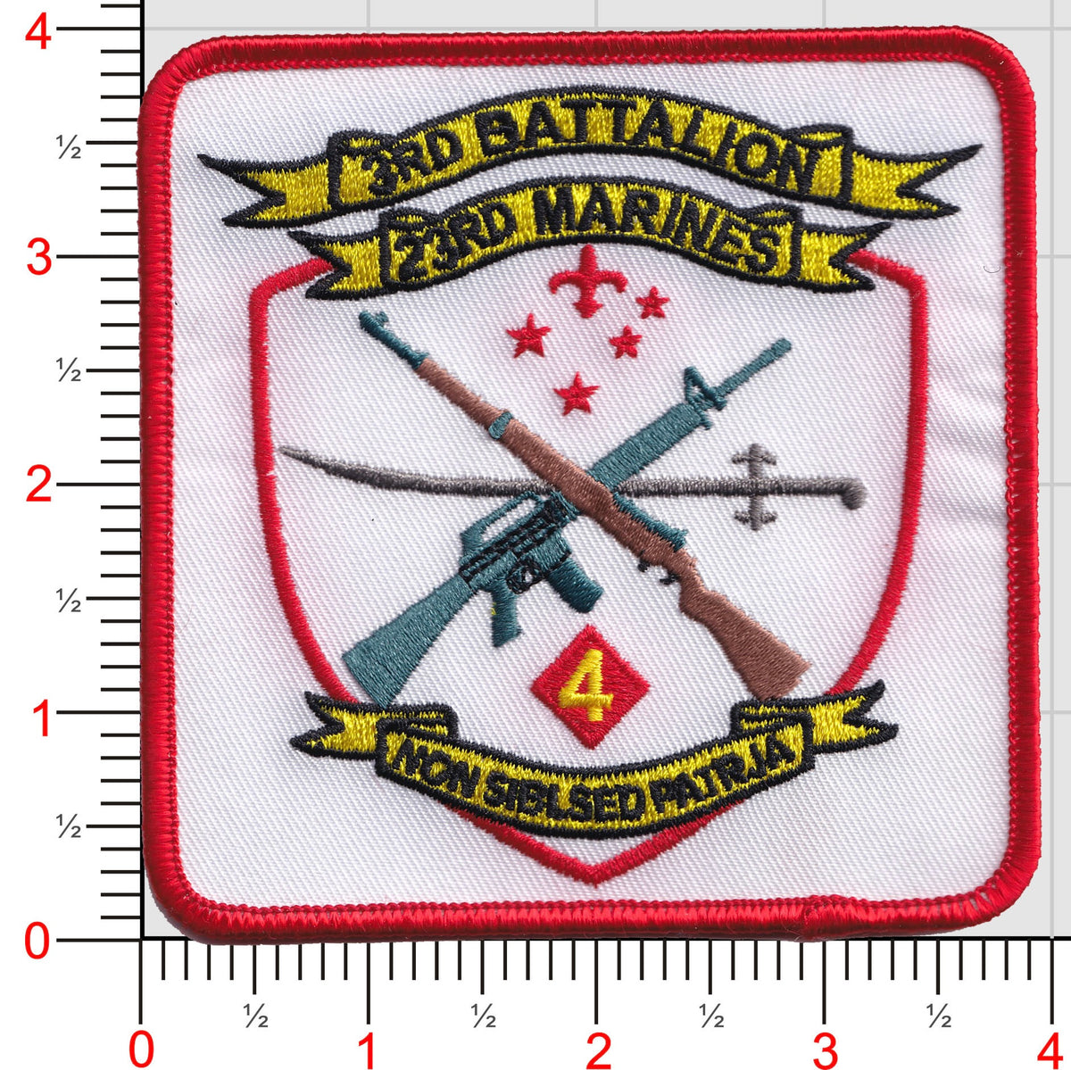 Officially Licensed USMC 3rd Bn 23rd Marines 3/23 Patch