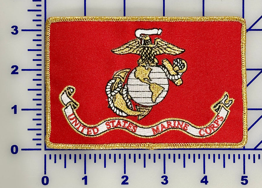 Officially Licensed Large USMC Flag Patch