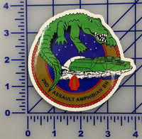 Officially Licensed USMC 2nd Assault Amphibian Battalion Stickers