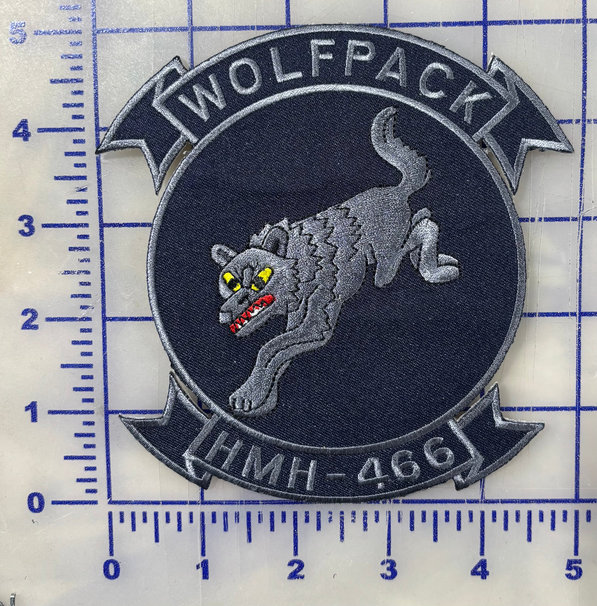 Officially Licensed USMC HMH-466 Wolfpack Original Squadron Patch