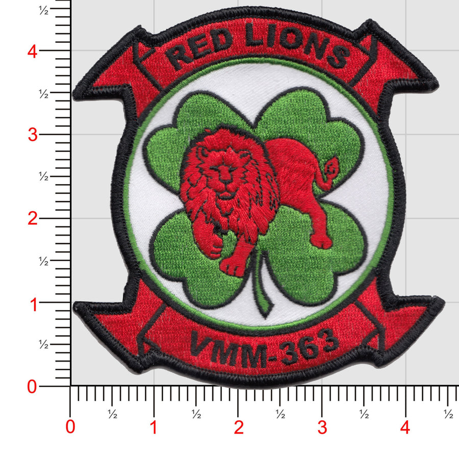 Officially Licensed USMC VMM-363 Red Lions Throwback Patch