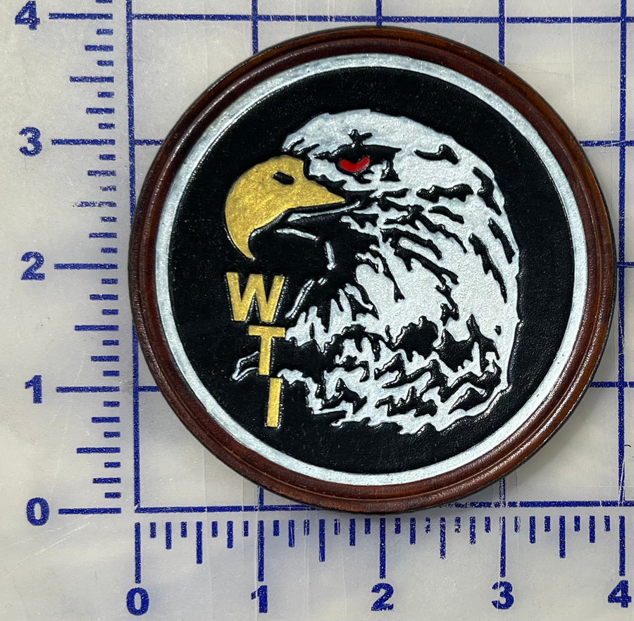 Officially Licensed USMC Weapons & Tactics Instructor WTI Leather Patches