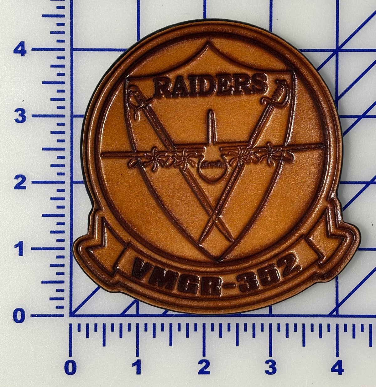 Officially Licensed USMC VMGR-352 Raiders Leather Patches
